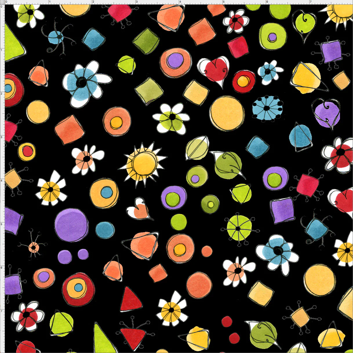 SALE - Joy Dots Black Fabric