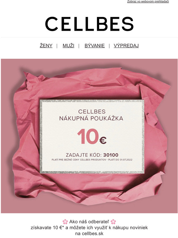🎉 Využite NÁKUPNÚ POUKÁŽKU 10 €   🎉