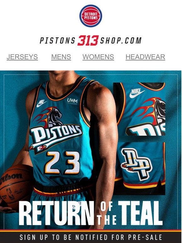 Detroit Pistons Being Back Their Teal Uniforms