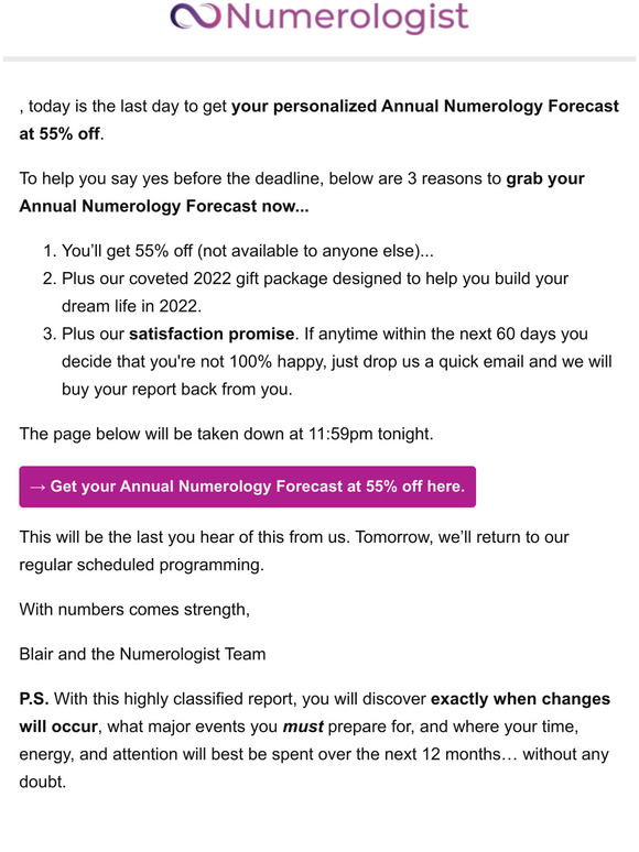 Say goodbye to 55% off