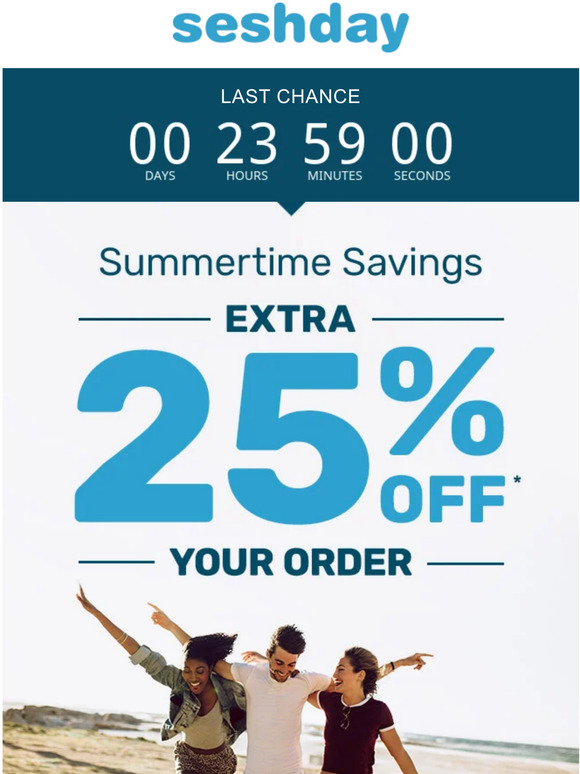Last Chance: Extra 25% Off