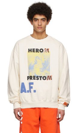 Heron Preston - Off-White Cotton Sweatshirt