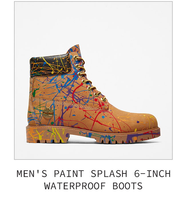 Men's Paint Splash 6-Inch Waterproof Boots