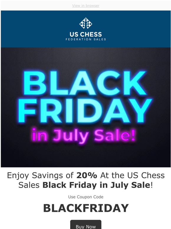 Black Friday chess sales (ChessTech News)