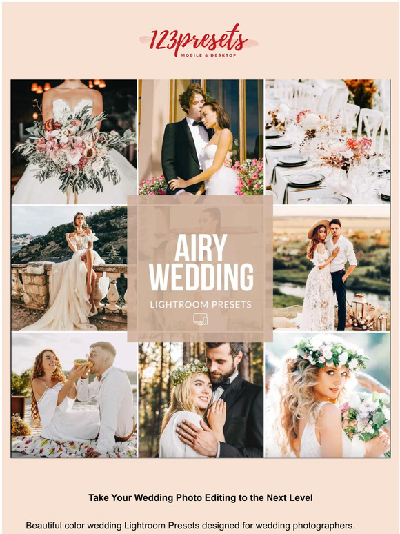 Create beautiful wedding look.