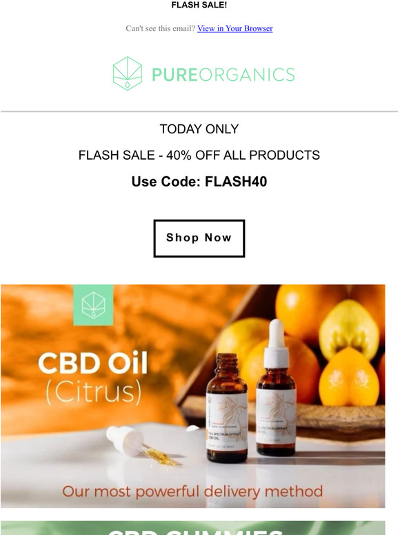 FLASH SALE: 40% off sitewide
