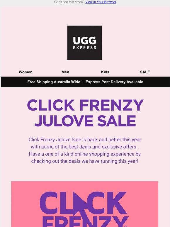 Click Frenzy Julove Sale