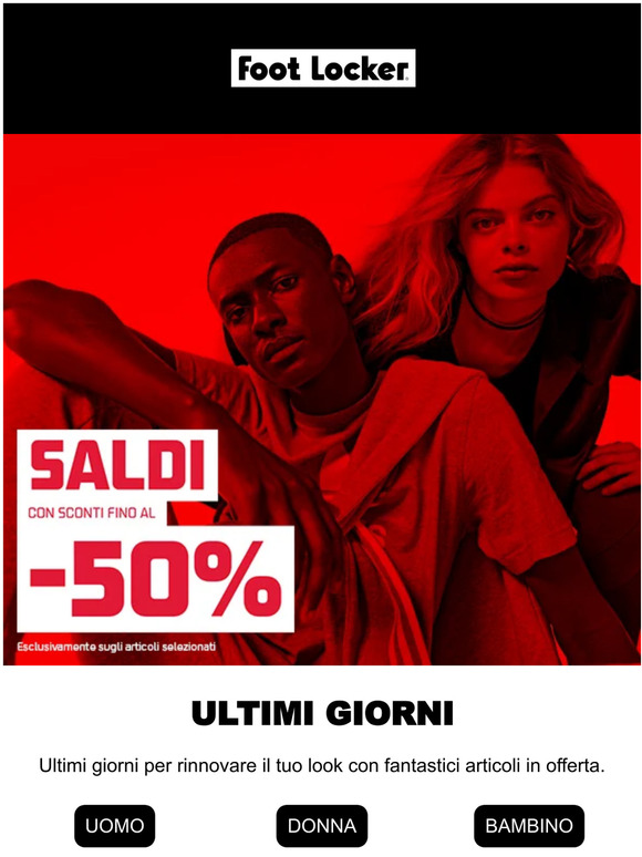 Ultimi giorni! I Saldi con sconti fino al 50% termineranno a breve 👀