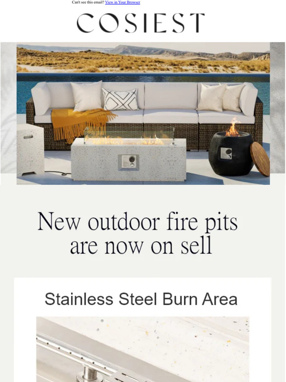 NEW outdoor fire pits just arrived!