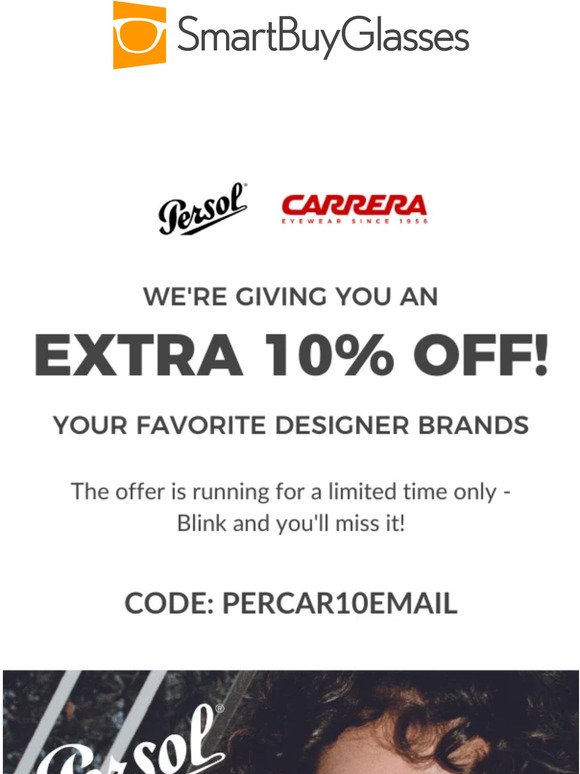 Designer deals: Persol & Carrera