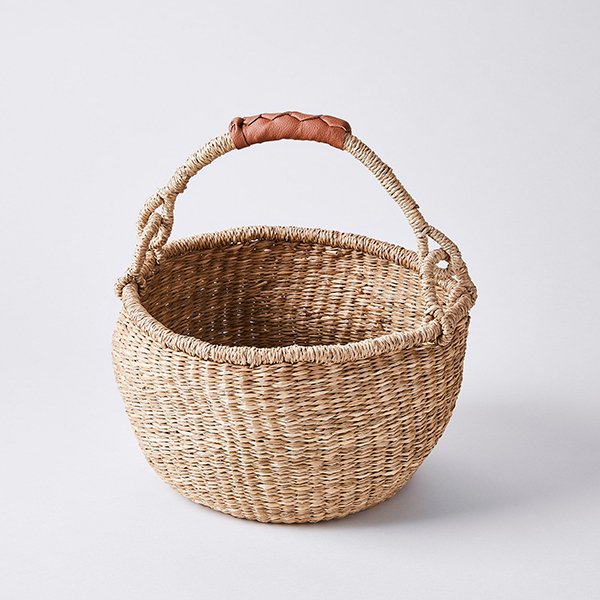 Handwoven Seagrass Market Basket