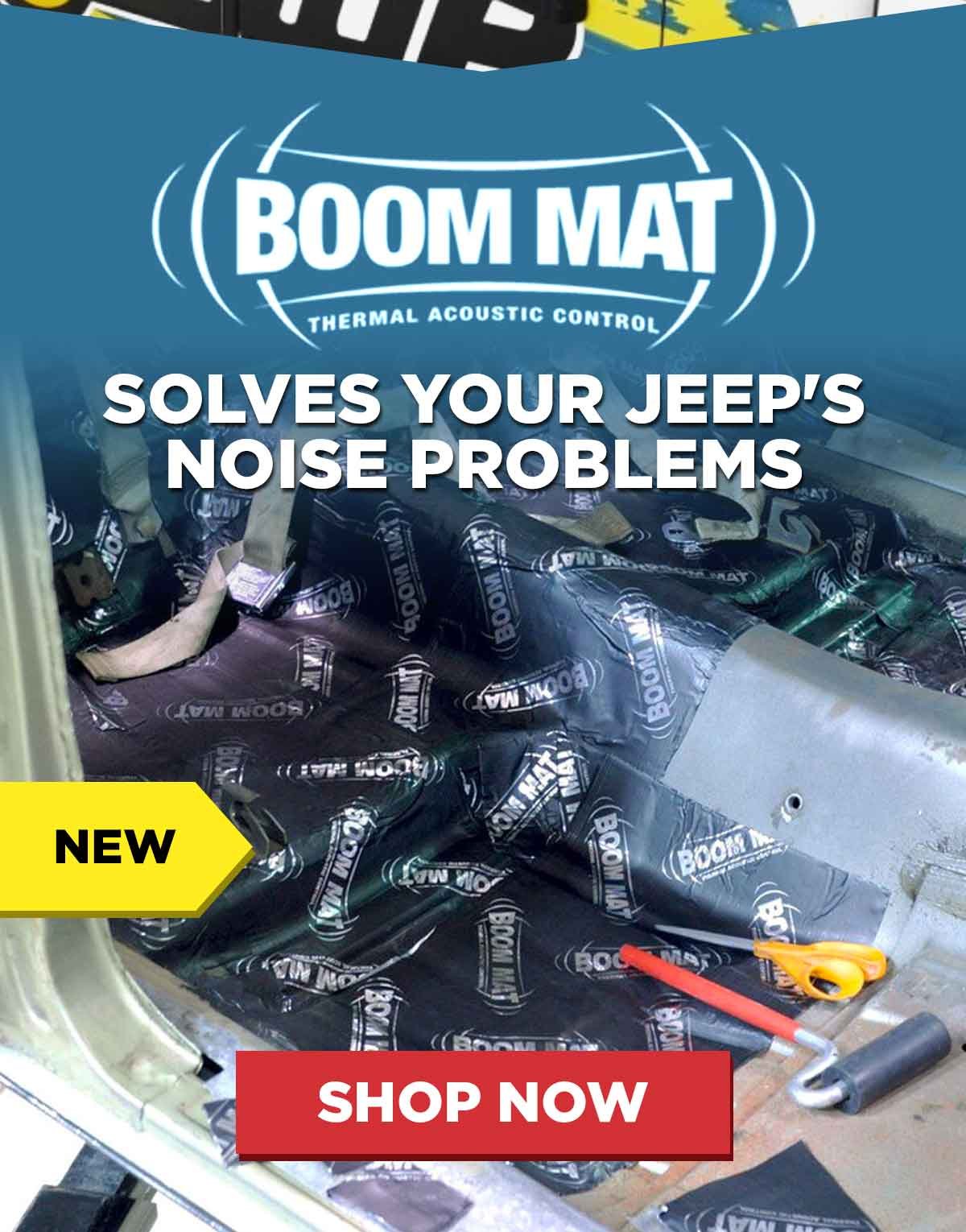 NEW - Boom Mat Solves Your Jeep's Noise Problems