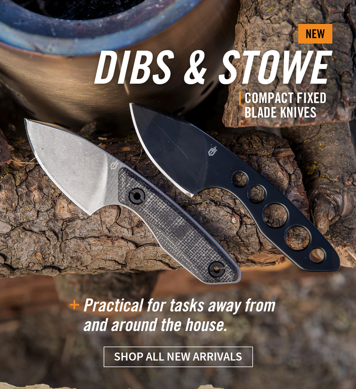 Gerber Gear New compact fixed blades Dibs and Stowe. Milled