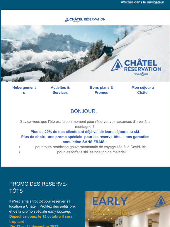 Le bon moment pour réserver vos vacances d'hiver