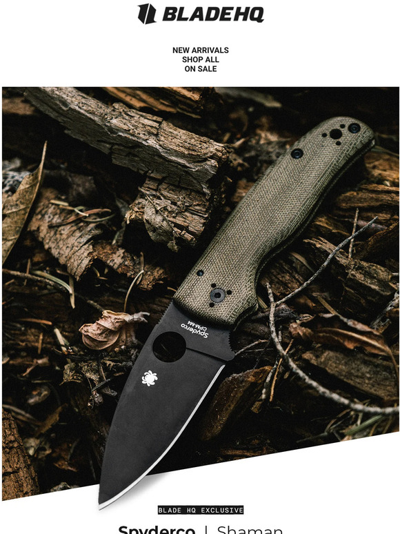 Blade HQ Source Exclusive Spyderco Shaman is Here! Milled