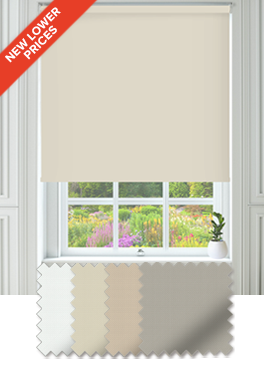 Cream Blackout Roller Blind for Bedrooms