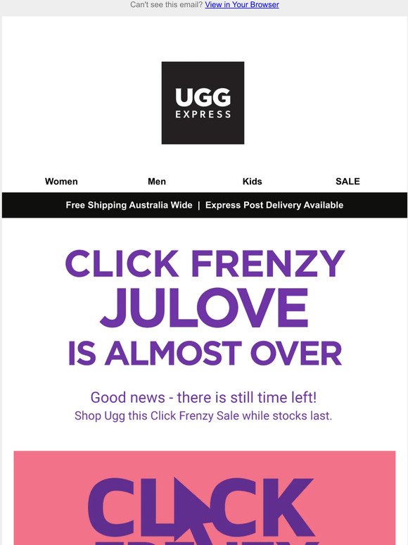 Click Frenzy Julove Sale is almost over!