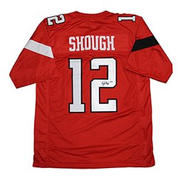 Tyler Shough Autographed Signed Texas Tech Red Raiders Custom Red Jersey - JSA Authentic
