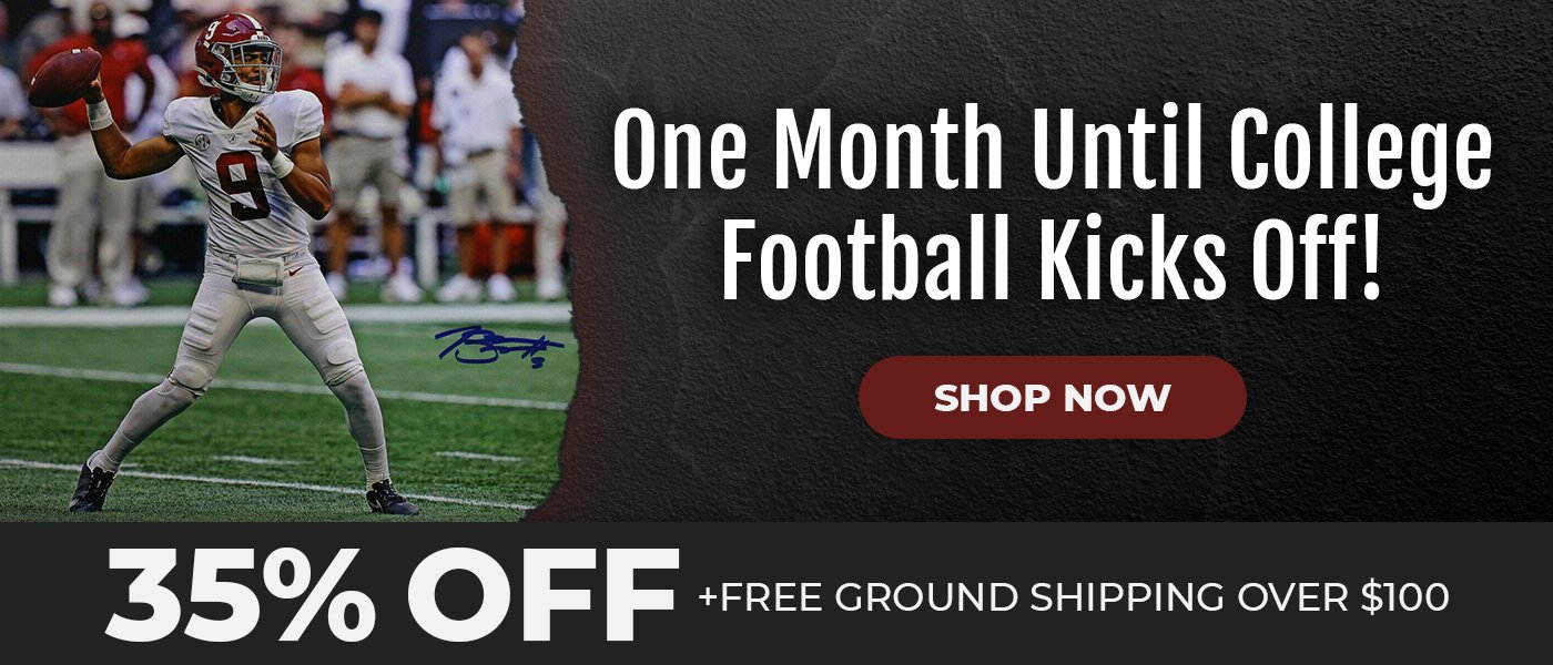 One Month Until College Football Kicks Off! Save 35% Sitewide Today + Free Shipping* over $200
