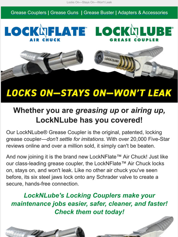 LockNLube The Locking Coupler Company! Milled