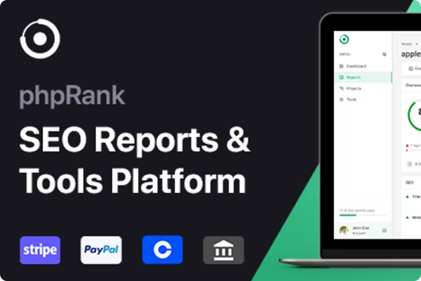 phpRank – SEO Reports & Tools Platform (SaaS)