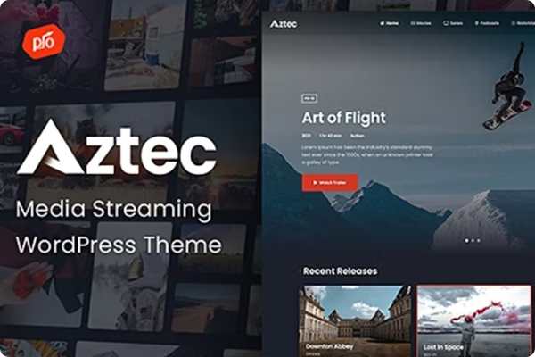 Aztec – Video Streaming & Membership Theme