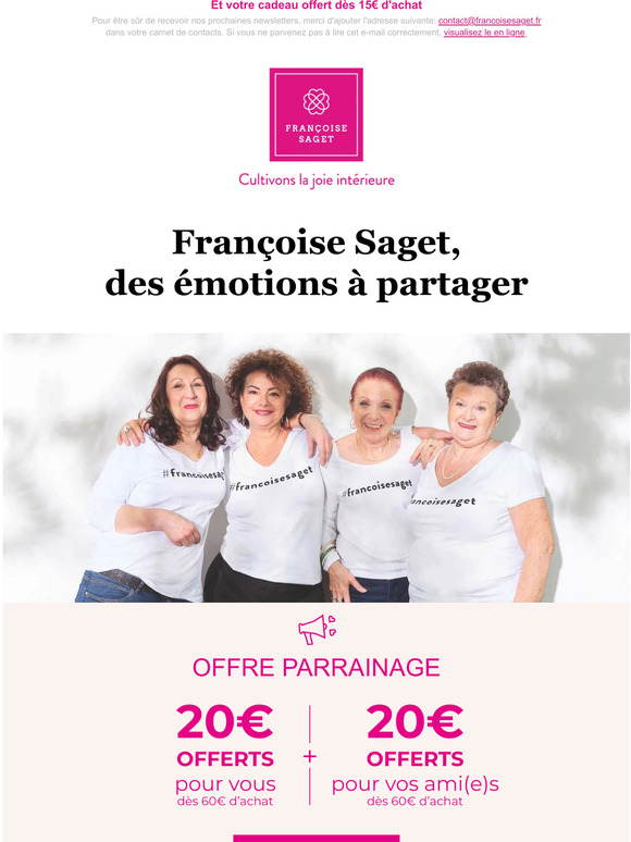 20€ offerts en parrainant vos proches !