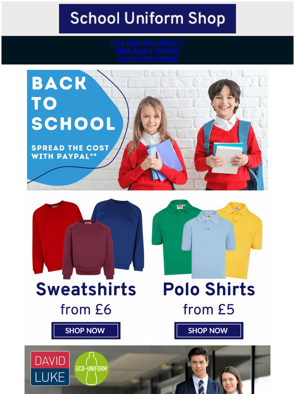 School Uniform Shop School Uniform Shop BACK TO SCHOOL! Milled