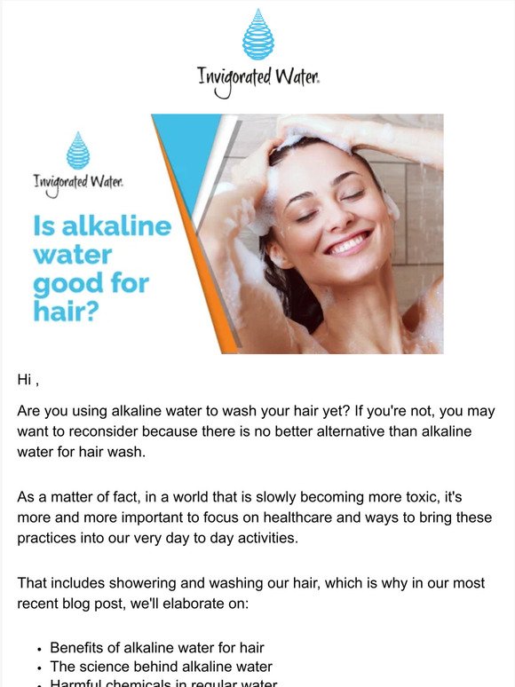 invigoratedwater: Is alkaline water good for hair? | Milled