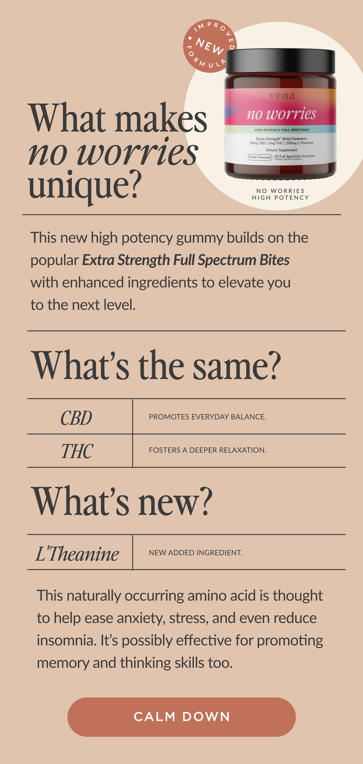 Vena CBD (US) Introducing NEW No Worries Gummies 🙌 Milled