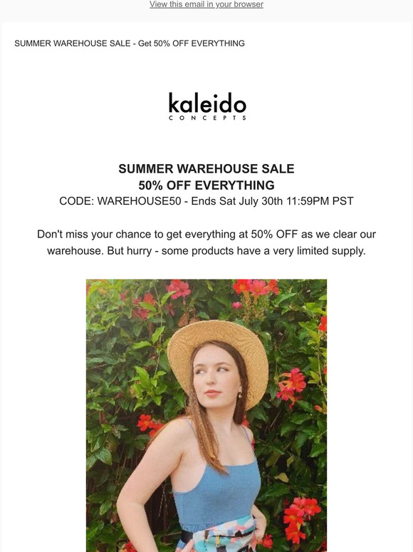 🎉 50% OFF EVERYTHING - Inventory Blowout Sale