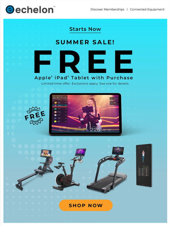 Echelon Fit Canada: Win a free iPad 