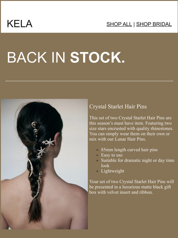 BACK IN STOCK