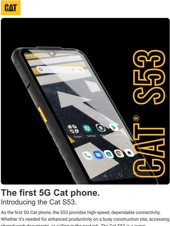 Cat Phones Uk Introducing the Cat S53 Milled