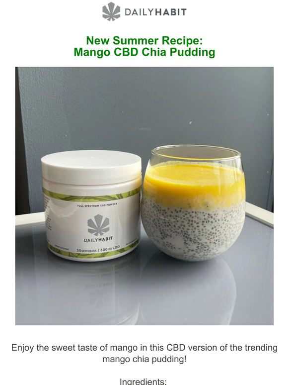 Mango CBD Chia Pudding ☺