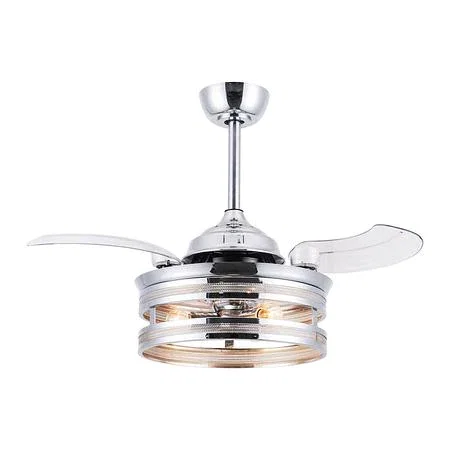 36''Chrome Retractable 3-Blade Ceiling Fan