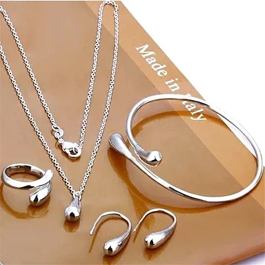 Women's necklace Chic & Modern Street Geometry Jewelry Sets / Silver / Fall / Winter / Spring / Summer