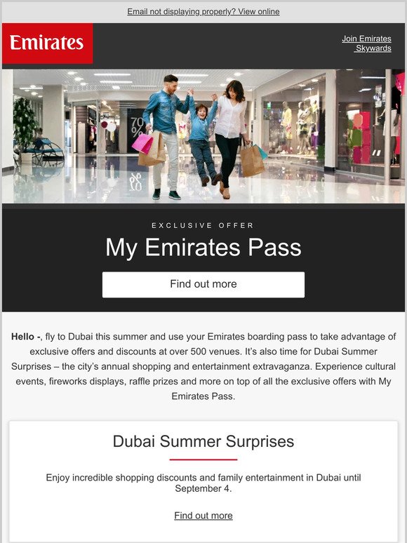 Enjoy discounts in Dubai and entertainment this summer
