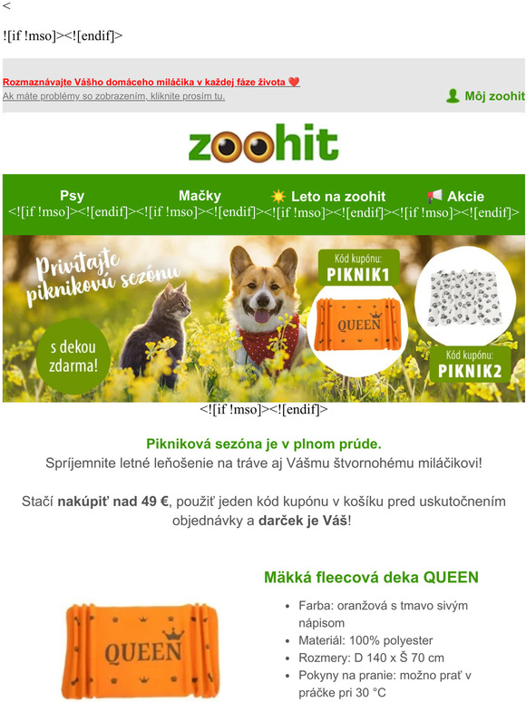 🎁 Deka ako darček zdarma! 