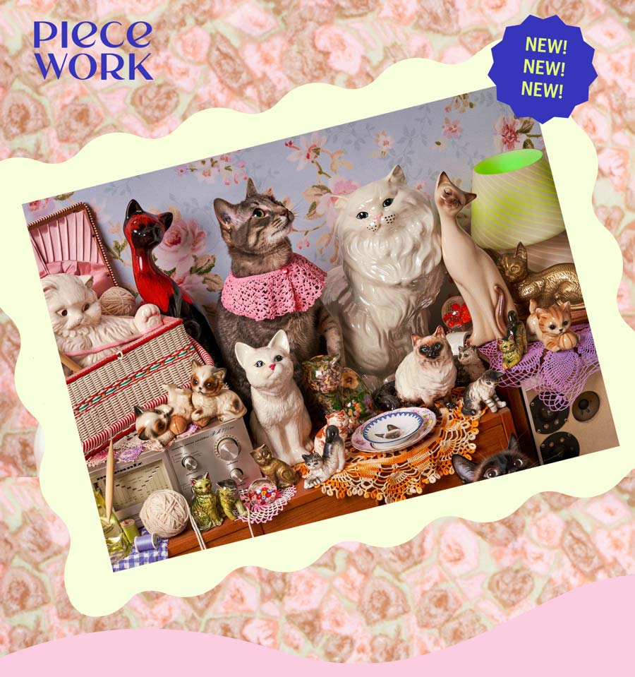 1000-Piece Puzzle - Cat Person - by Piecework