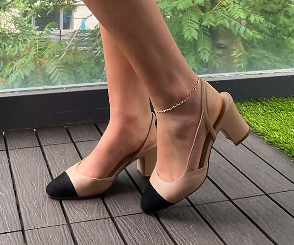 Laynie block heel online pump