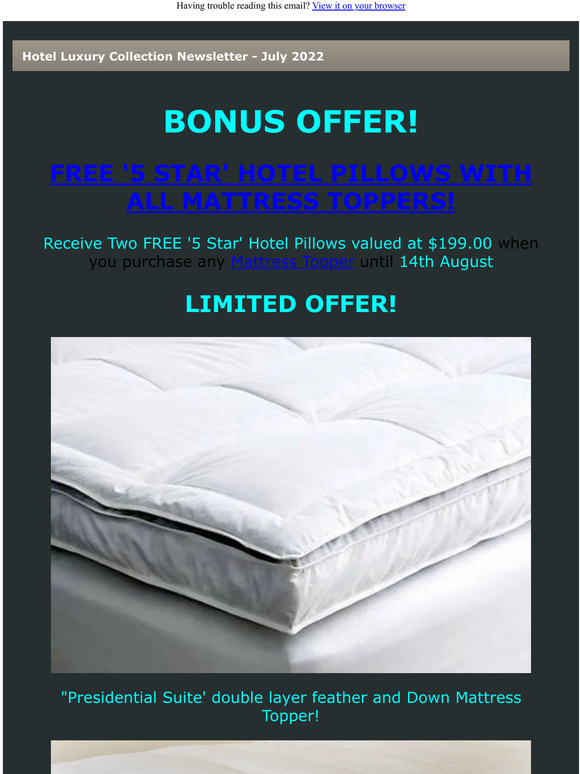 langham mattress topper