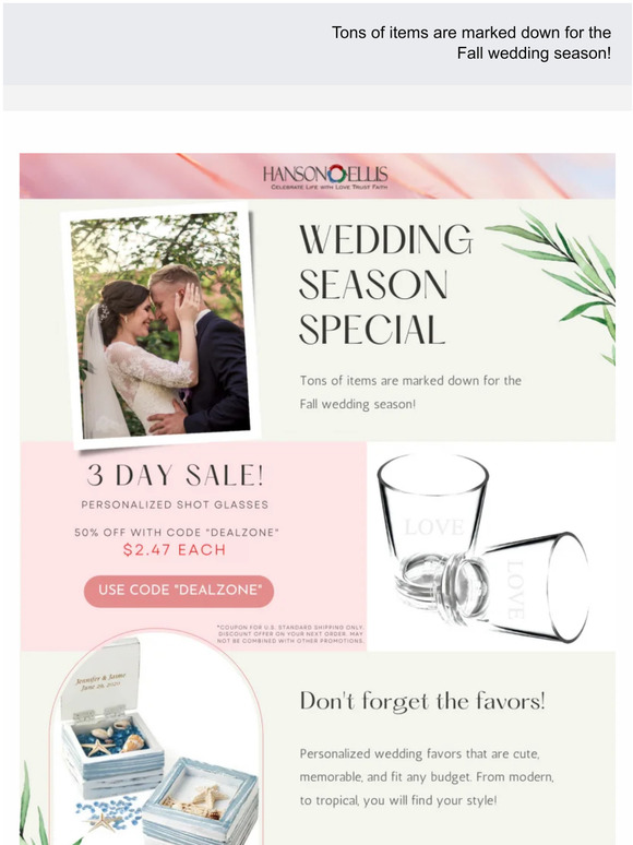 50% Off Personalized Shot Glasses - 3 Days Only!
