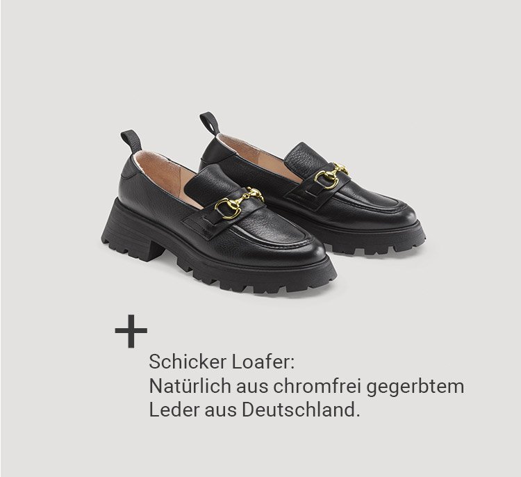 Schicker Loafer: Natürlich aus chromfrei gegerbtem Leder aus Deutschland.