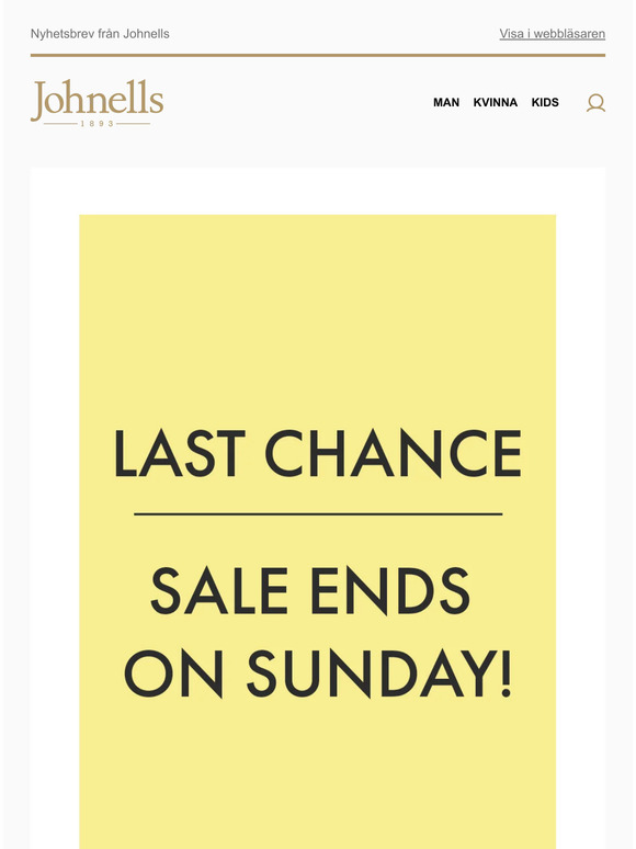 Last chance - Sale ends on sunday!