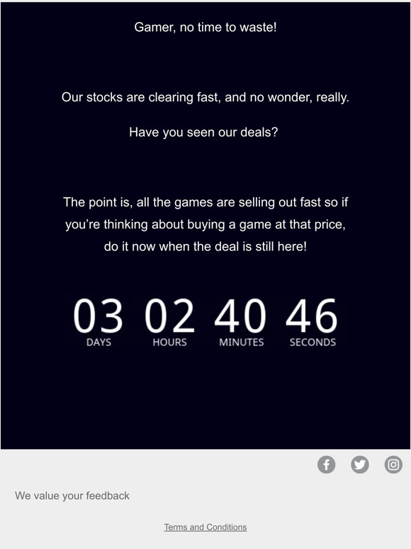 Take your time… not! 😅