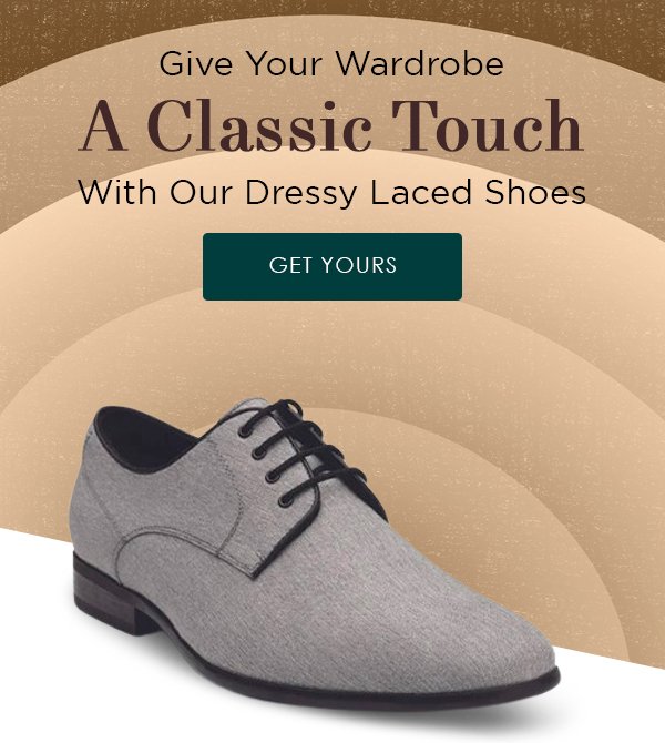 Give Your Wardrobe A Classic Touch With Our Dressy Laced Shoes