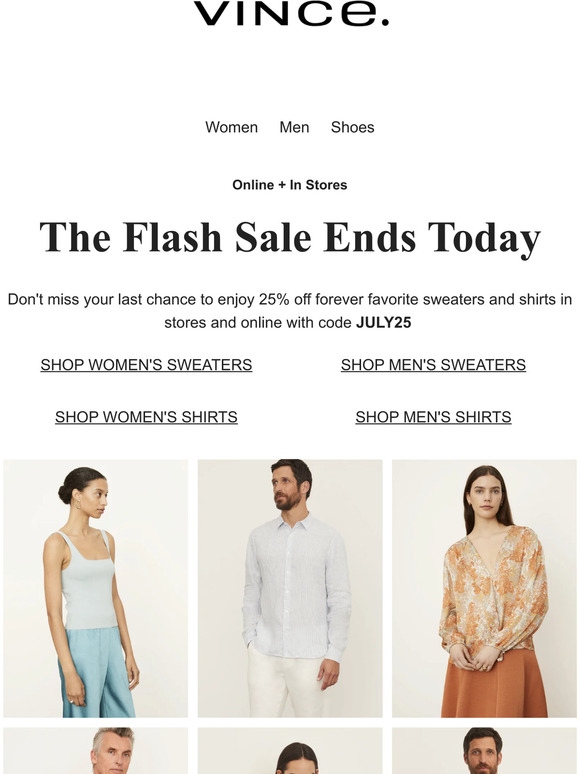Vince. Email Newsletters Shop Sales, Discounts, and Coupon Codes