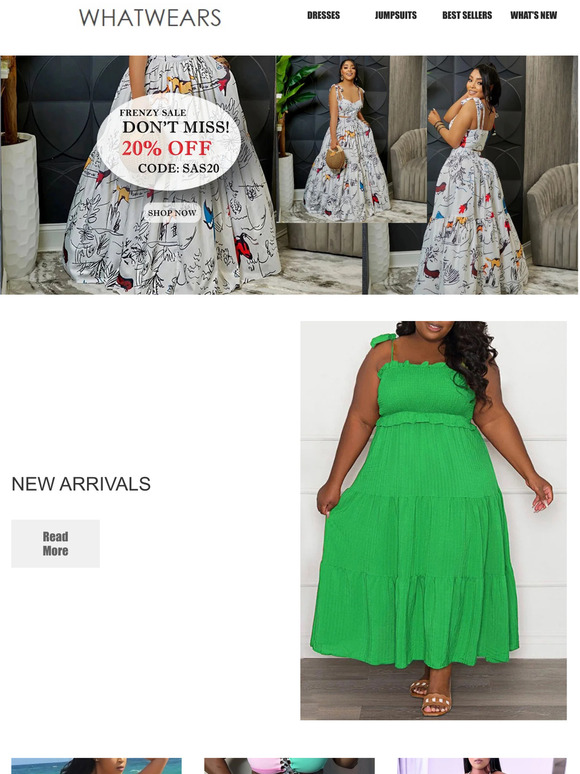 Congrats! You win 20% Coupon from WhatWears!