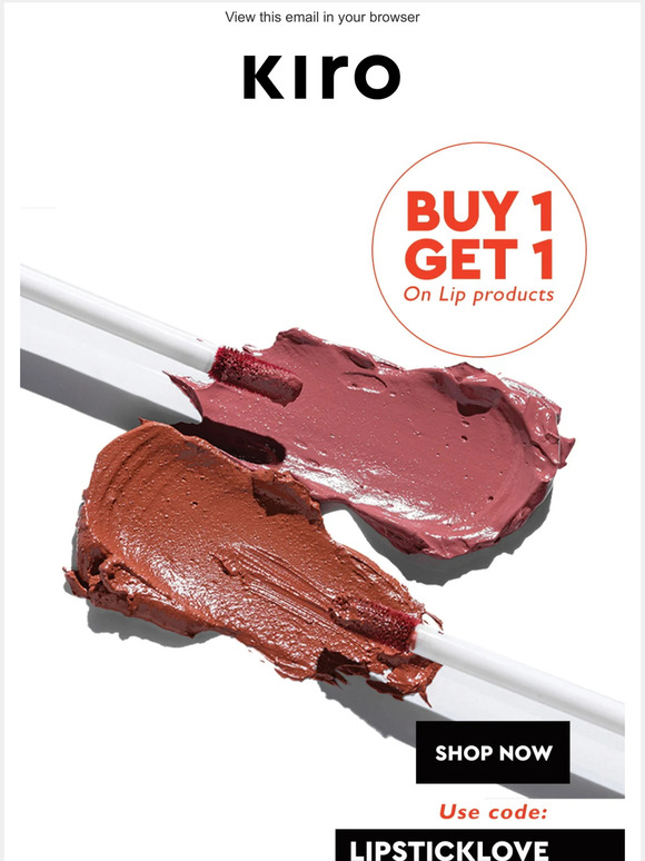 Hi -No Value-, BUY 1 GET 1 on all Lipsticks. Use Code: LIPSTICKLOVE
